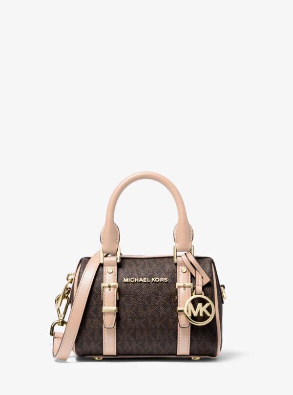 Damske Spojková Taška Michael Kors Bedford Legacy Extra-Small Logo Duffle Ruzove - Kabelky Michael Kors Vypredaj | UHDWI-6281